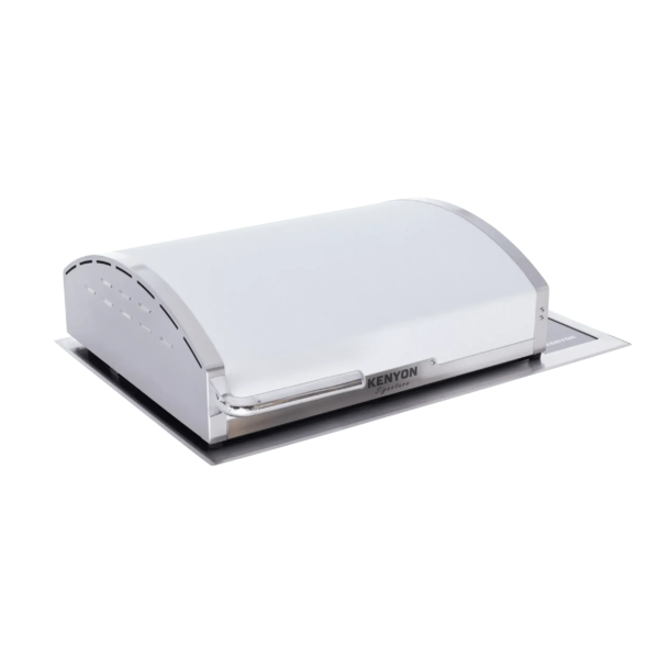 Kenyon Signature 30-Inch Built-In 240V Electric Grill with IntelliKEN Touch Control and White Carbon Fiber Lid
