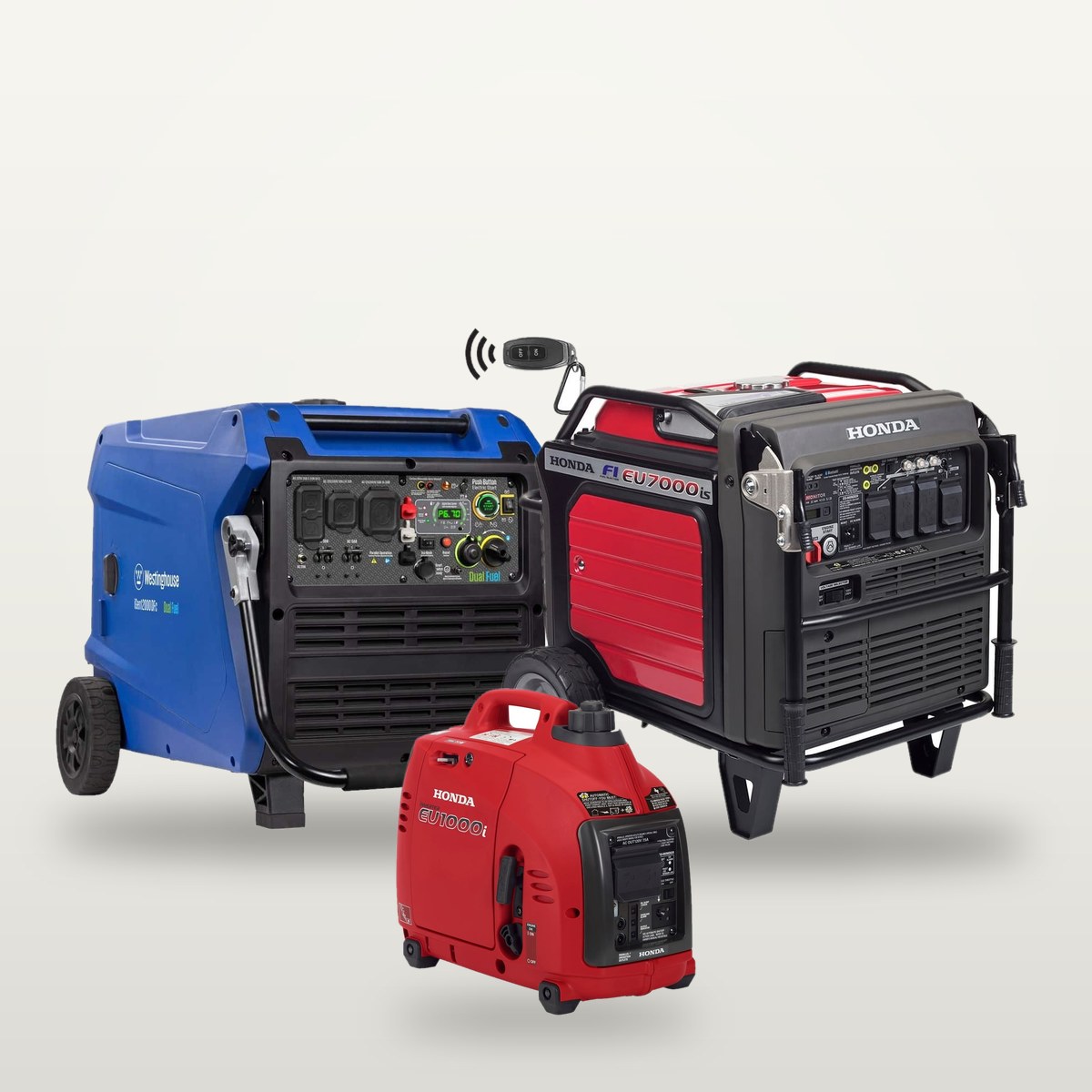 Westinghouse and Honda inverter generators